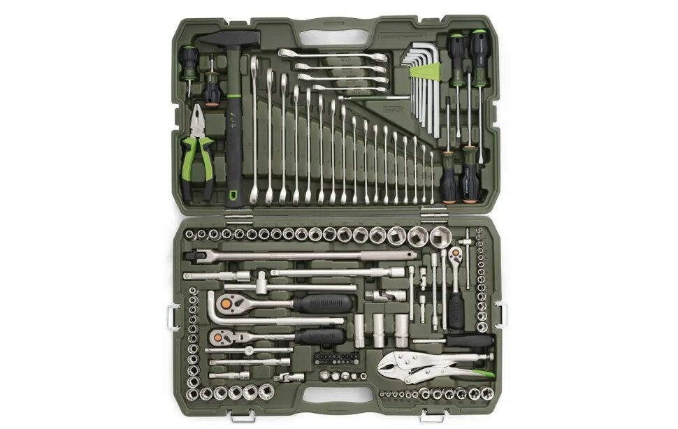 набор инструментов дело техники 620847, 147 предм. набор инструмента 77 предметов. дело техники набор 600746. 620764 дело техники. , зеленый.
