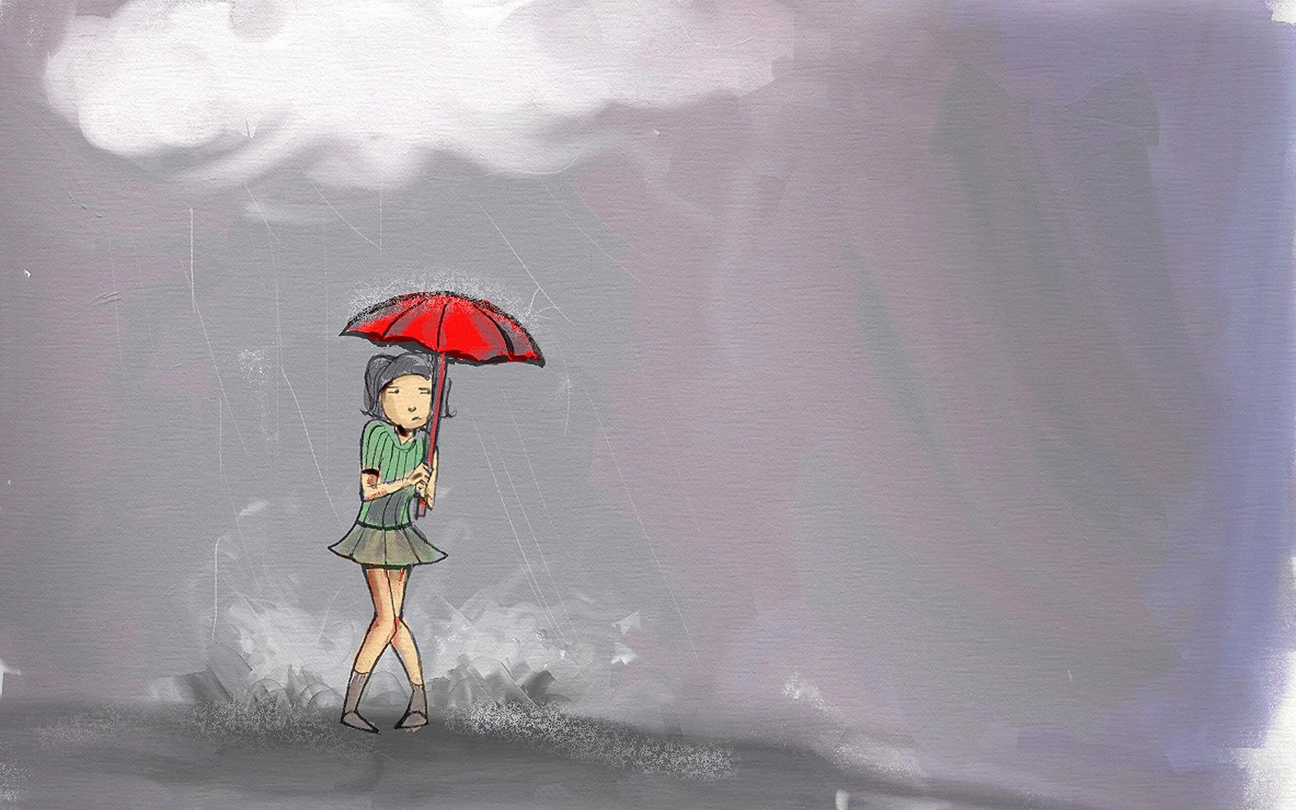 Девочка под зонтиком. Дождь рисунок. Девушка под зонтом.