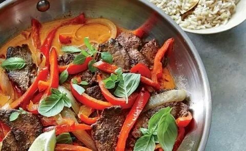Мясо по тайски с болгарским
