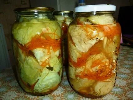 Рецепт засолки капусты в банке с морковью