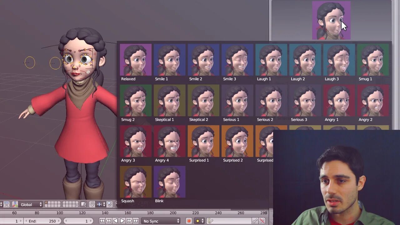 Blender character animation. Blender animation course. alive! animation course in blender. ps1 character blender.