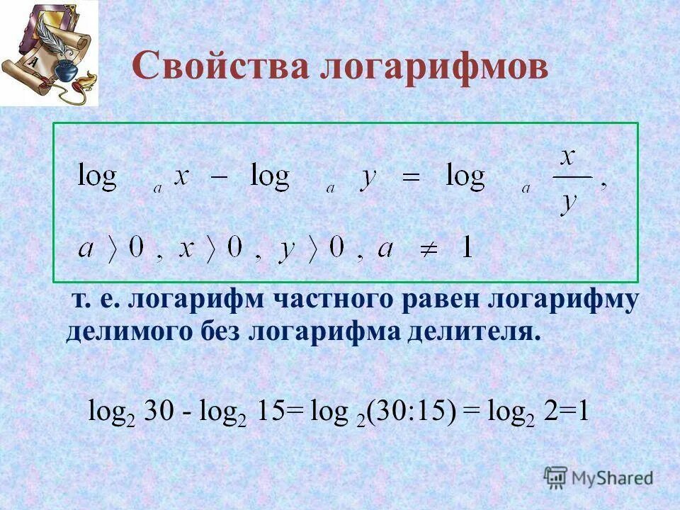 Логарифм суммы. Логарифм. Свойства логарифмов. Произведение натуральных логарифмов. Свойства натуральных логарифмов примеры.