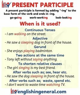 Present participle