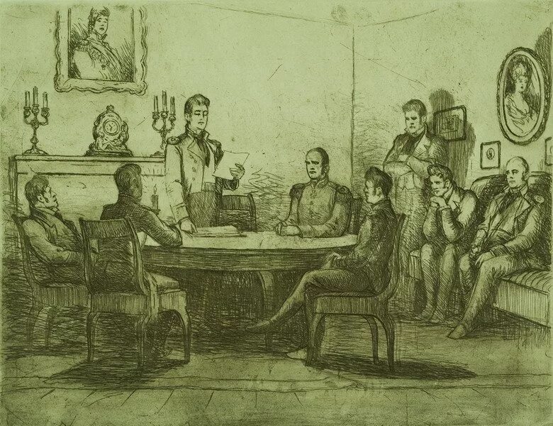 Союз спасения тайное общество декабристов. Тайное общество декабристов 1816. тайные общества декабристов союз благоденствия. южное тайное общество декабристов собрание картина. северное тайное общество декабристов собрание.