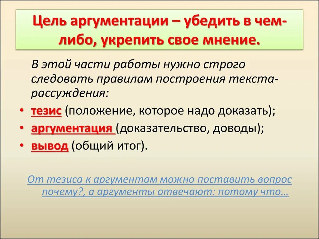 Сочинение тезис аргументы вывод 7 класс. Цели аргументации. Аргументация в тексте. Примеры аргументации. Образец аргументации.