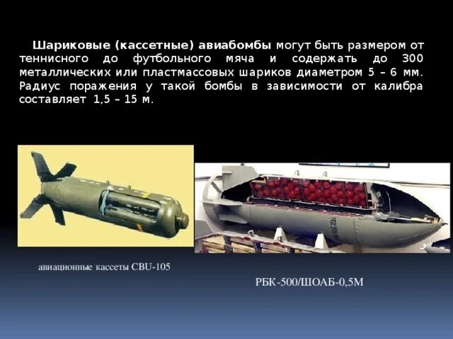 Почему запрещены кассетные. Кассетные боеприпасы suu-65. Шариковые авиабомбы. Шариковые авиабомбы предназначены для. Шариковые (кассетные) противопехотные бомбы.