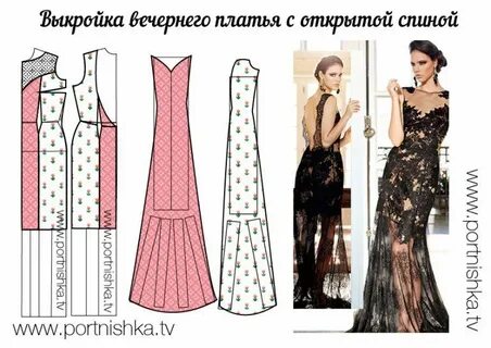 Выкройки вечерних