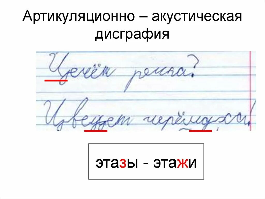 Дисграфия примеры ошибок. Пример артикуляторно-акустической дисграфии. Артикуляционно-акустическая дисграфия примеры ошибок. Ошибки при акустической дисграфии. Артикулятлрно Акцстическая дислалия.