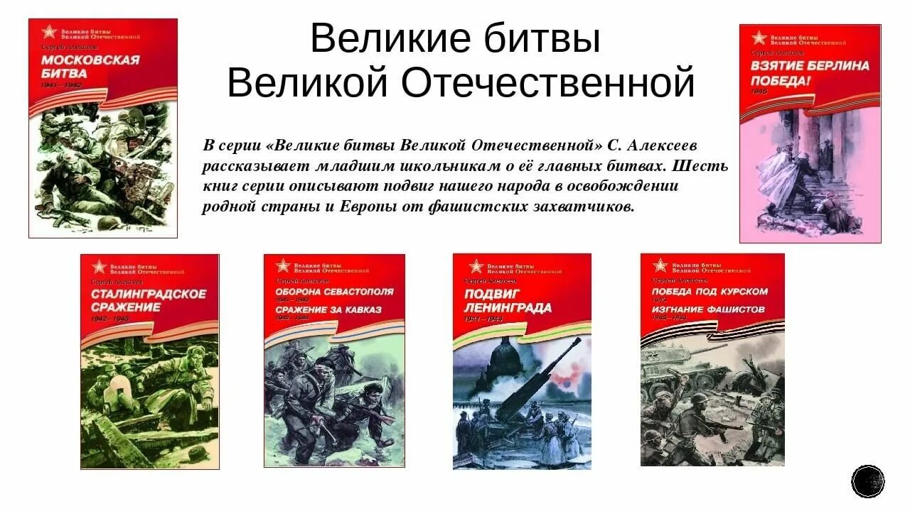 Великие битвы великой отечественной книги. Великие битвы Великой Отечественной войны книги Алексеев. Книги Алексеева Великие битвы Великой Отечественной. Книги о Великой Отечественной войне для детей.