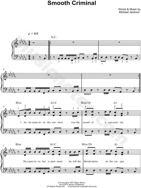 Smooth criminal текст. Smooth criminal ноты для фортепиано. michael jackson - smooth criminal фортепиано ноты. текст песни smooth criminal michael jackson.
