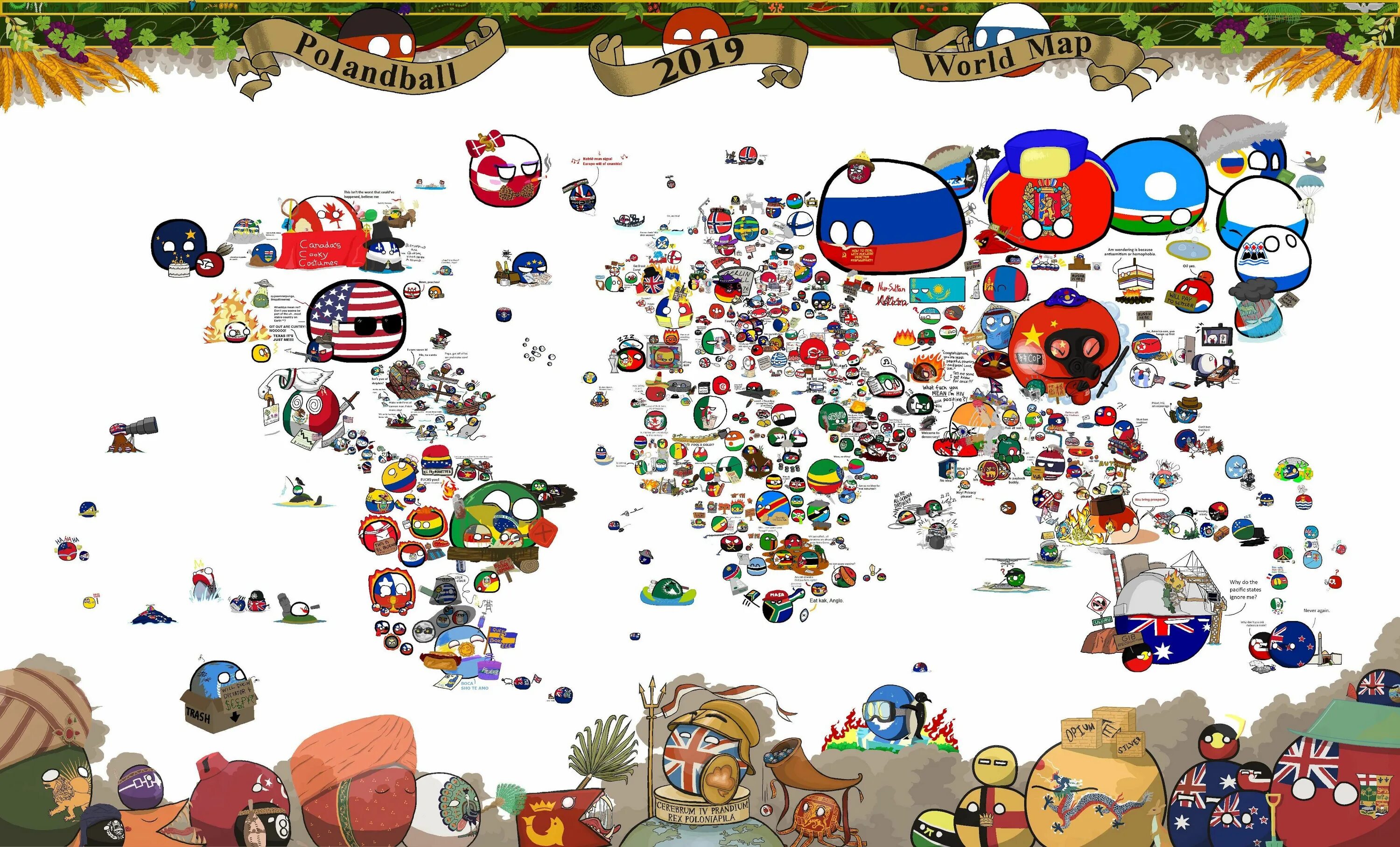 Countryballs World Map. Countryballs World Map 2020. Reddit balls