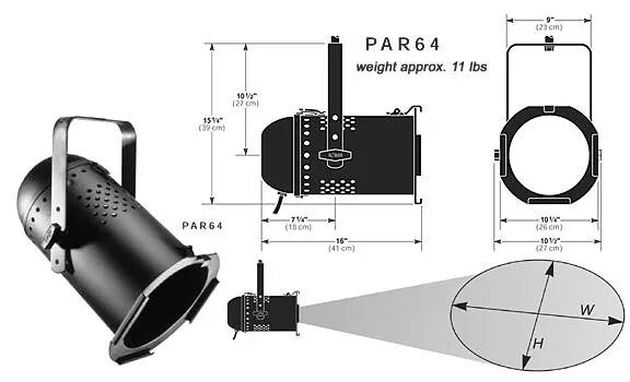 Прожектор размеры. Прожектор par64 чертеж. Par 64 DMX novolite. Par 64 прожектор короткий чертеж. Par 64 Размеры.