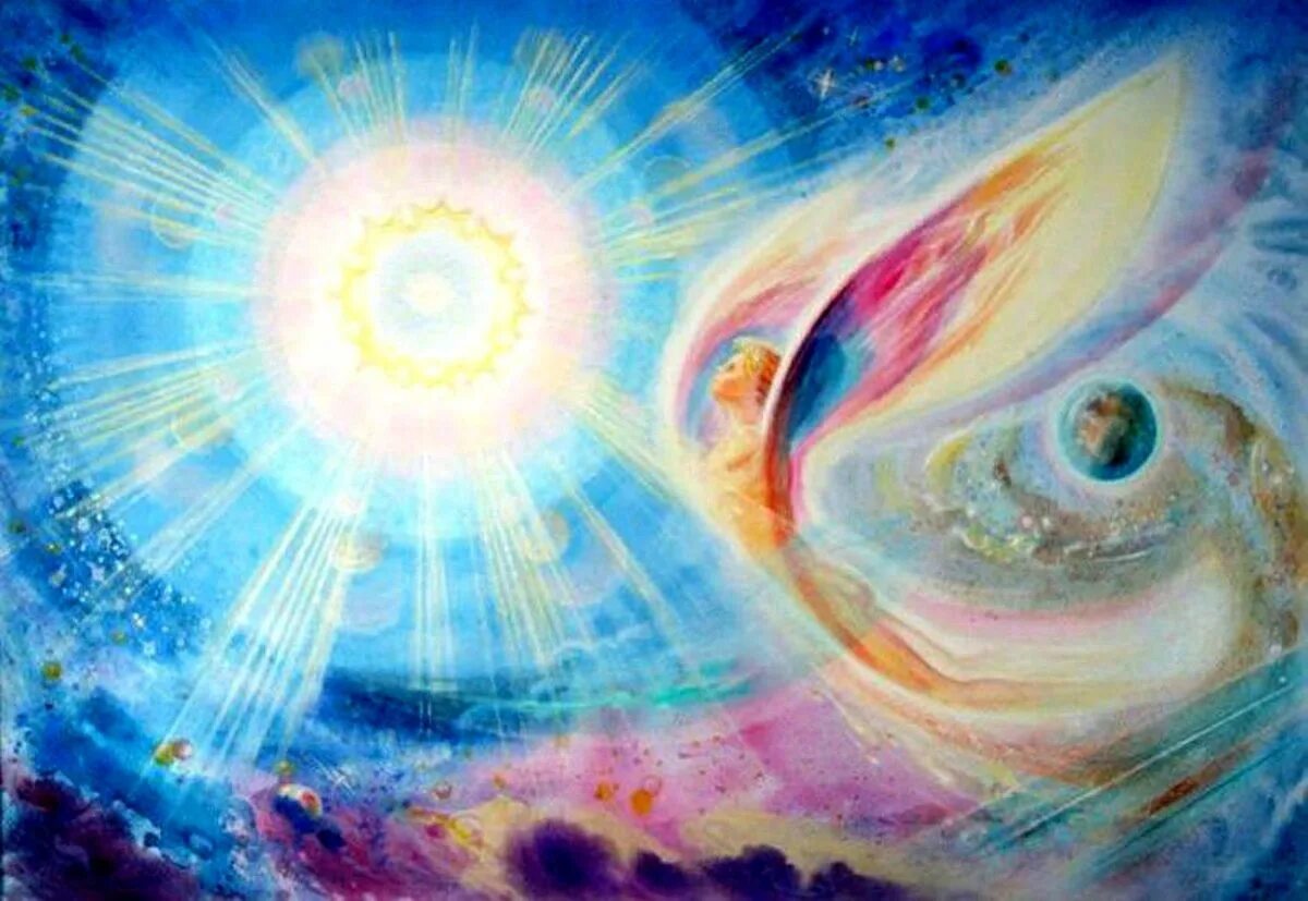 Духовность эзотерика. Божественный свет. Гармония Вселенной. Свет эзотерика.