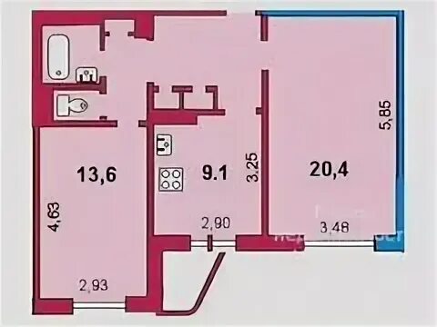 0 93 м. Планировка 93м. Квартира 93м.