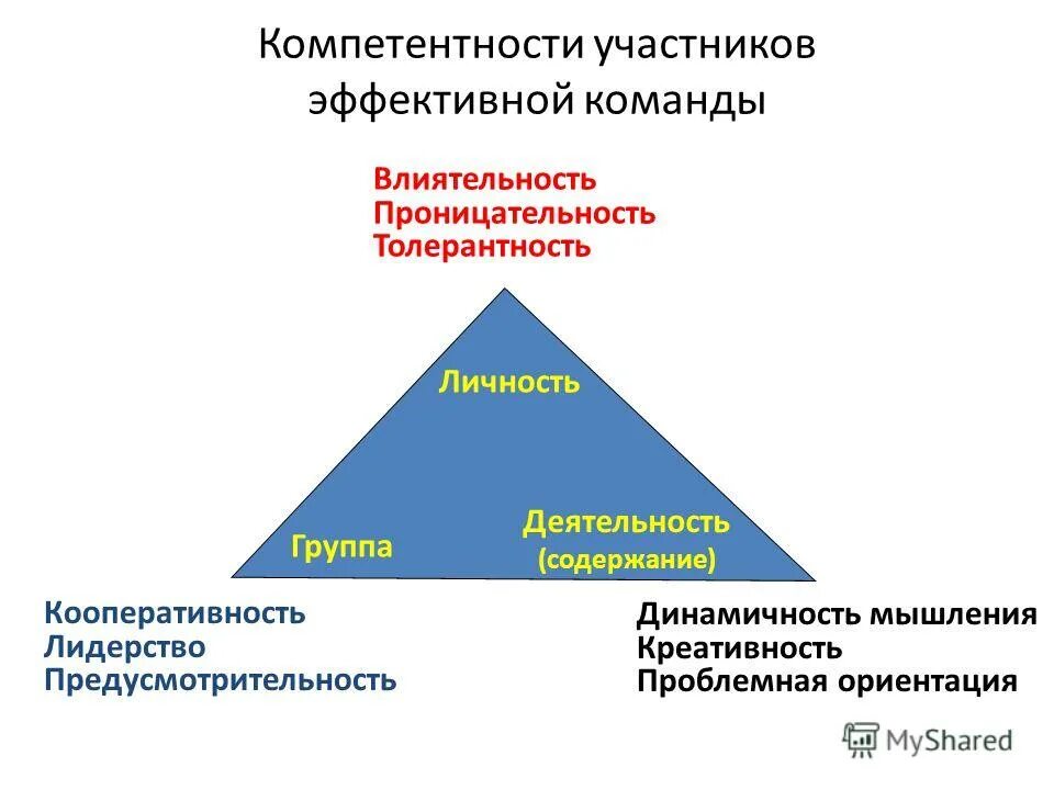 Оценка личности группой. Компетенция влиятельность, проницательность. Организационная проницательность. Командное лидерство по Базарову. Кооперативность.