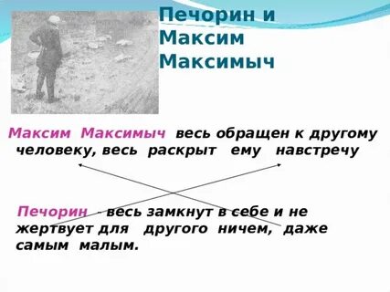 Печорин и максимыч