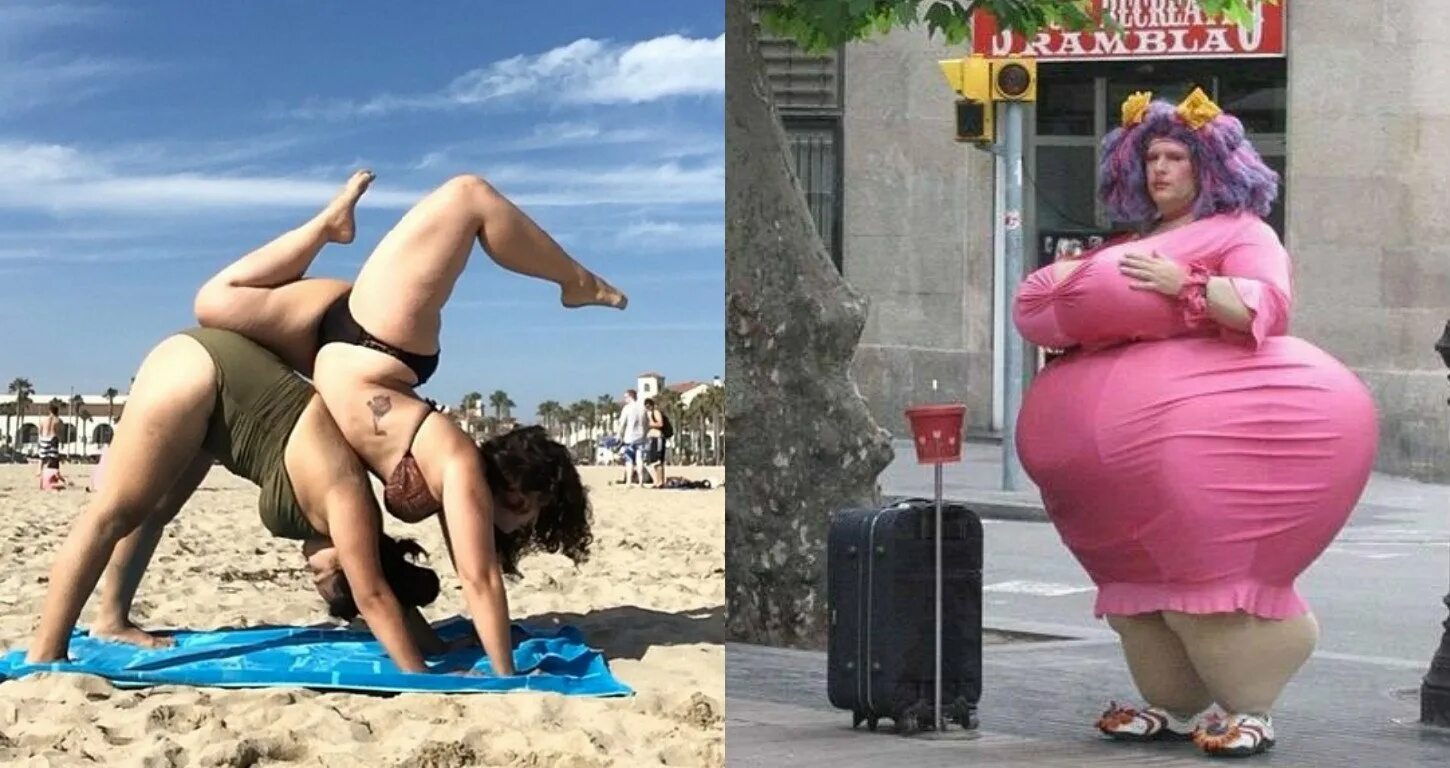 видео про большую женщину