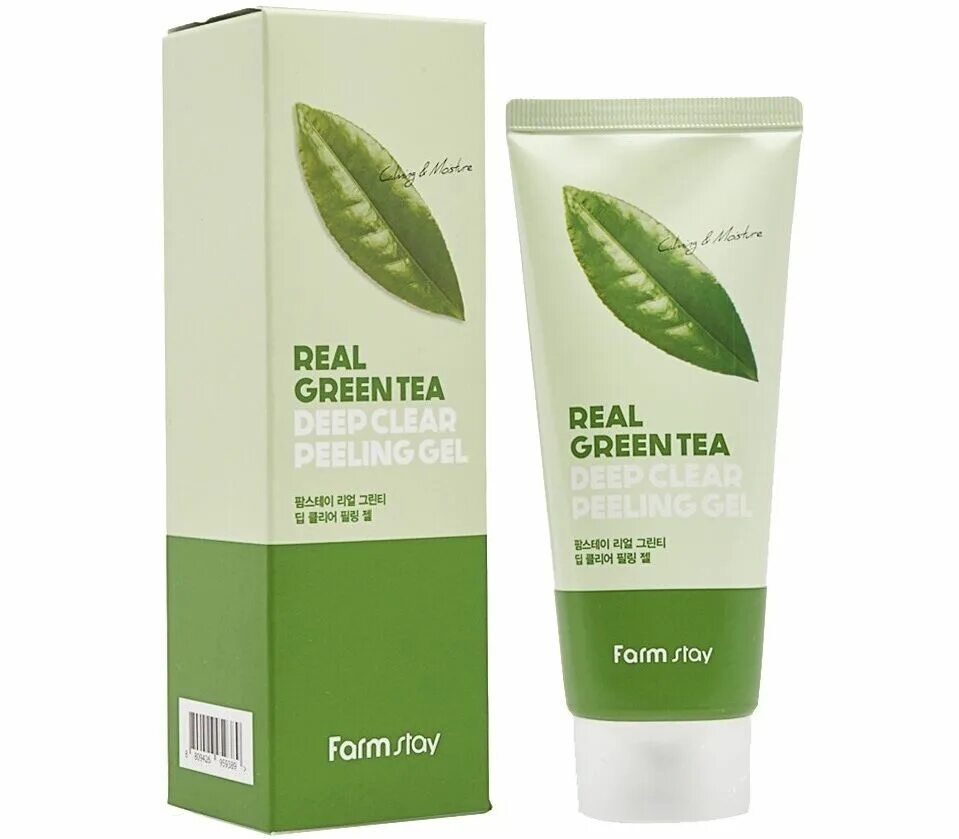 Farm stay Green Tea Deep Clear peeling Gel. Farm stay real Green Tea Deep Clear peeling Gel, 100мл. Пилинг с экстрактом зеленого чая real Green Tea Deep Clear peeling Gel 100 мл.. Пилинг-скатка с зелёным чаем Farmstay real Green Tea Clear peeling Gel.