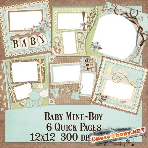 Baby mine boy. Scrap quickly Pages.