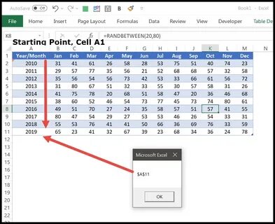 Vba excel row