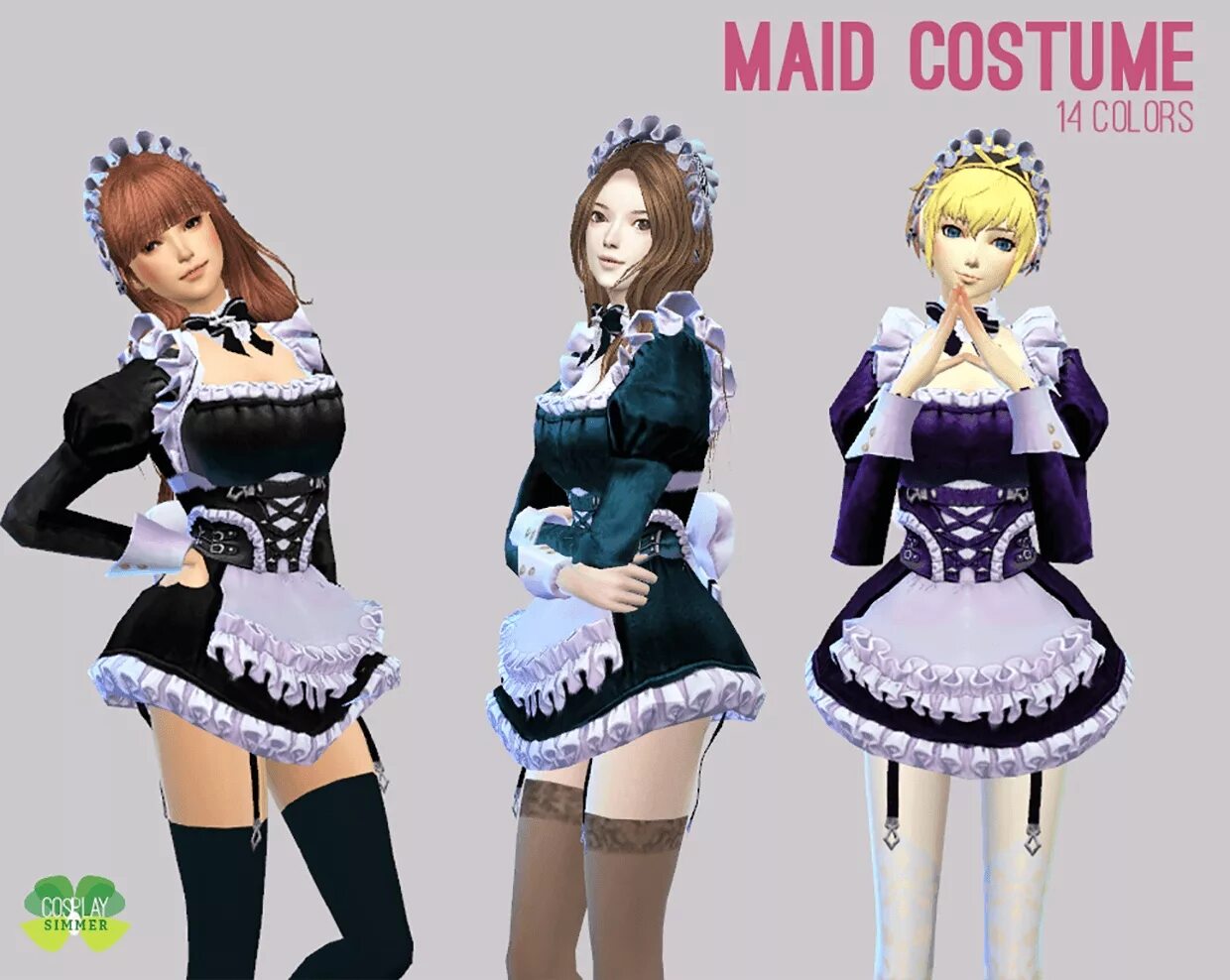 симс 4 платье горничной длинное. мод на костюм горничной. Sims 4 горничная аниме одежда. мод на костюм горничной. симс 4 горничная.