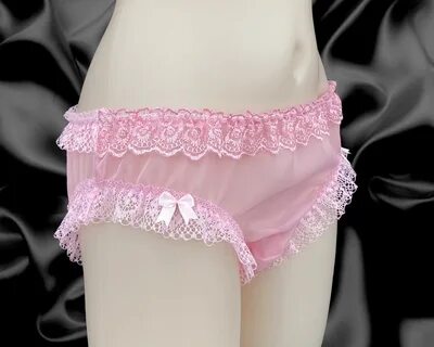 эскиз 6 - Baby-Pink-Sissy-Sheer-Soft-Nylon-Frilly-Lace-Briefs-Panties-Knick...