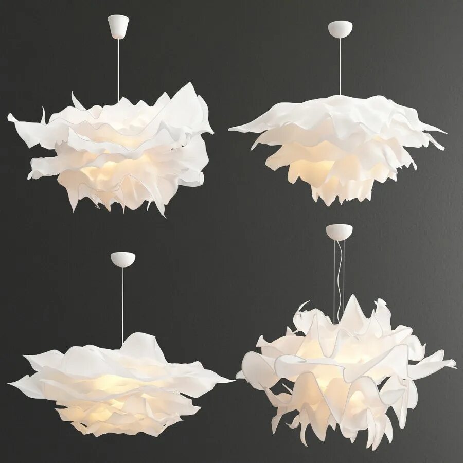 my new bedroom lamp .... Ikea Krusning Paralumi, Fiori, Fiori giganti