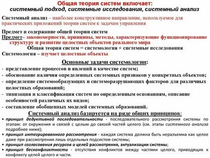 Общая теория систем это