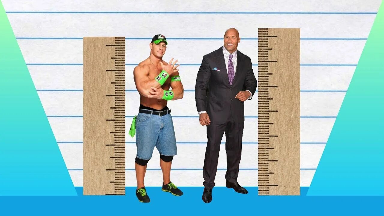 Height load. John cena height. Rock height. Дуэйн Джонсон размер члена. Джон сина и Дуэйн Джонсон друзья или враги.