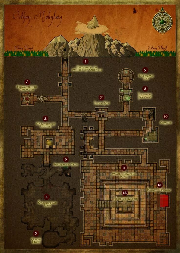 The mines map. The mines map