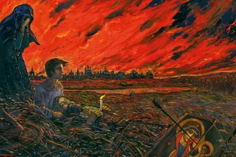 Девлет гирей сжигает