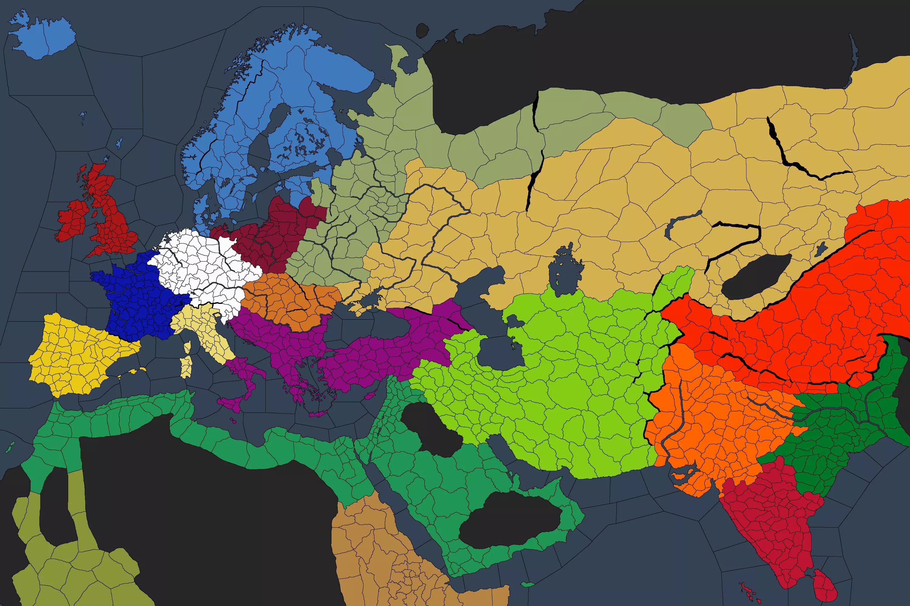 Filled map
