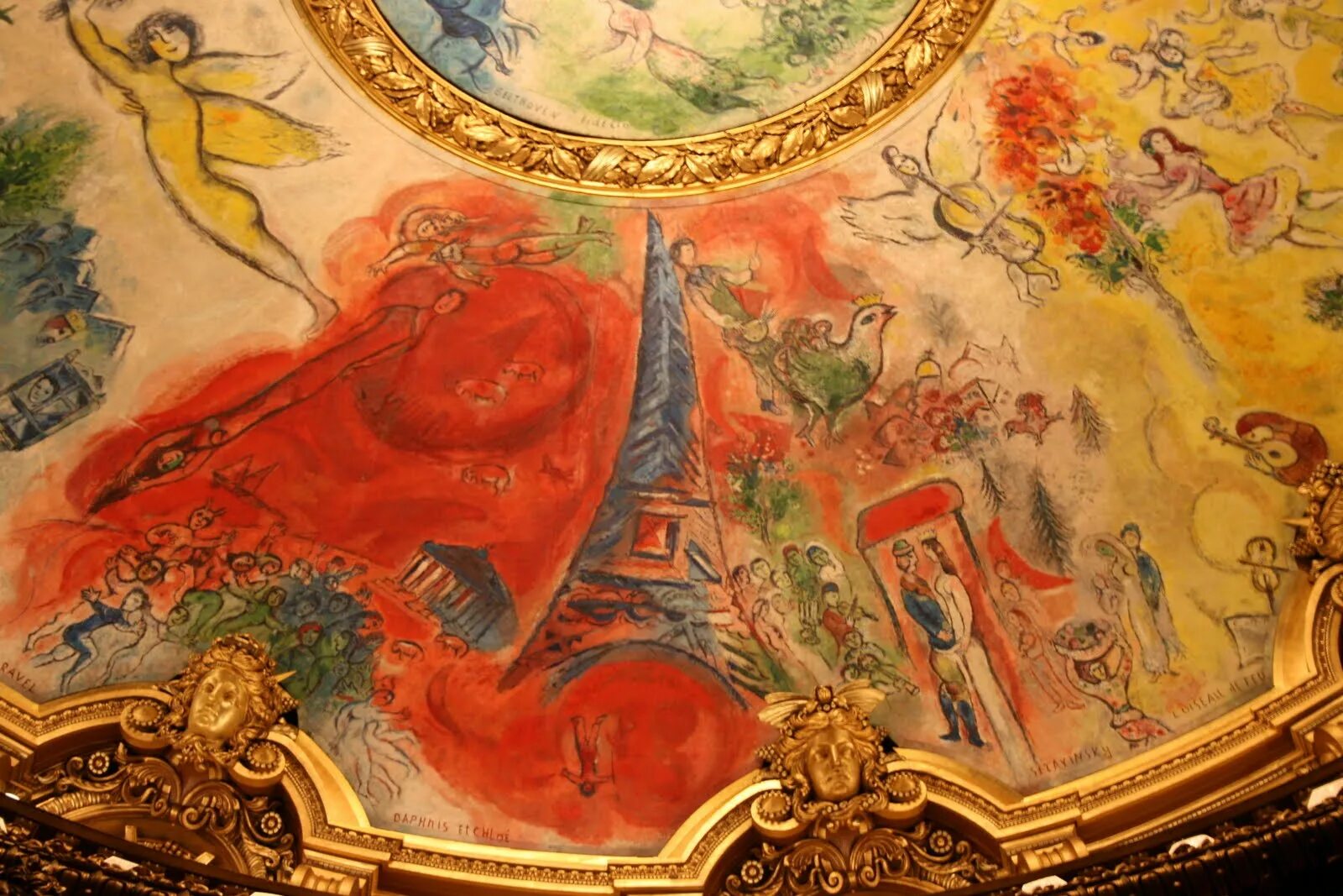 Потолок оперы Гарнье Шагал. Шагал опера