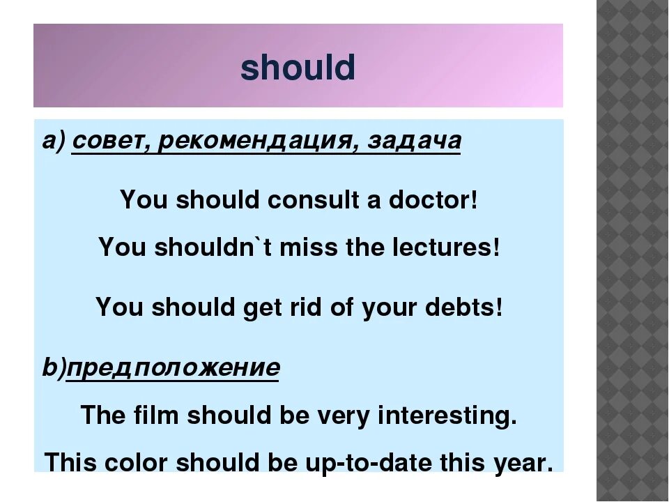 Should составить предложение. Модальный глагол should. Предложения с глаголом should. Should shouldn't правило. Should модальный глагол правило.