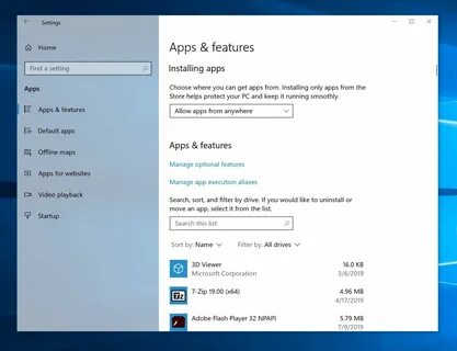 Apps features