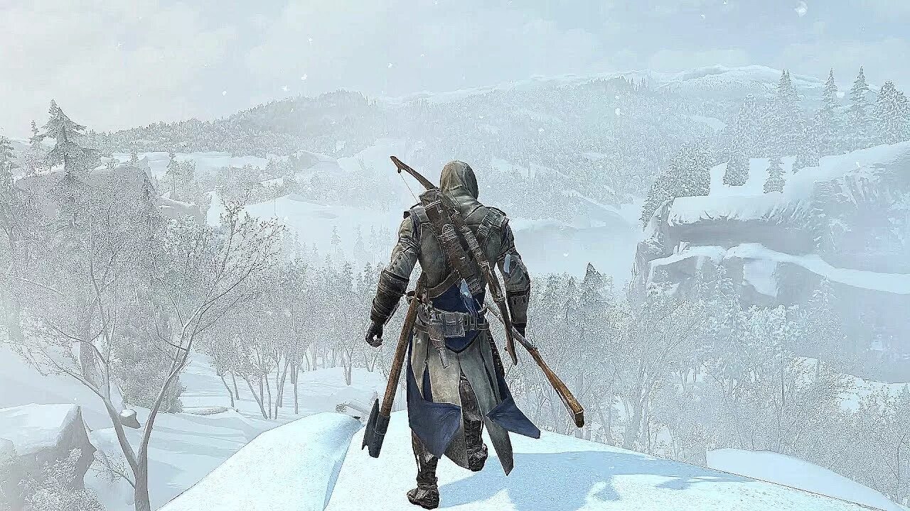 Ассасин Крид 3. Мушкет Assassins Creed 3. Assassins Creed 3 винтовка. Ассасин зимой.