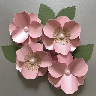5 цветов из бумаги