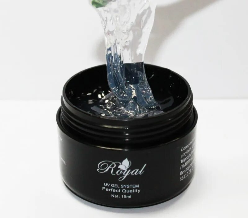 Royal gel. Royal Gel гель для наращивания. Прозрачный гель. Моделирующий гель для ногтей прозрачный.