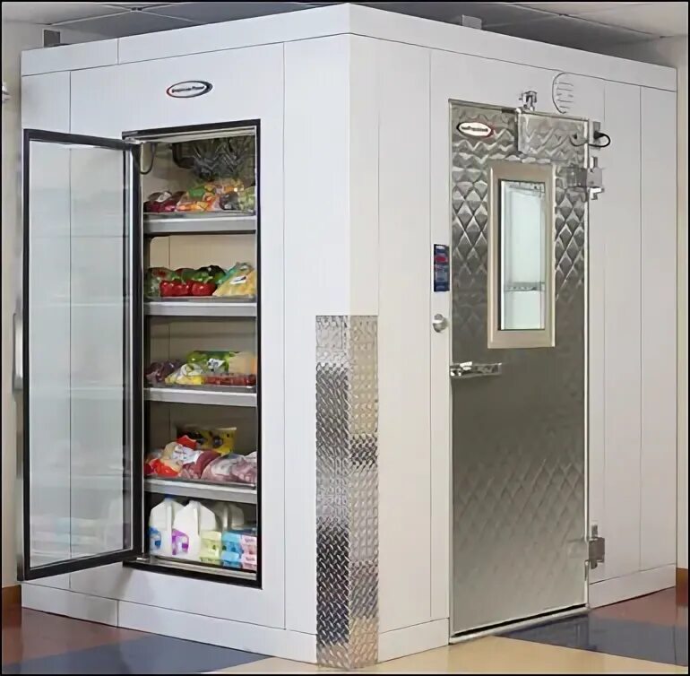 Walkin refrigerator cooler combo. Walk in fridge. walk in cooler. large walk-in fridge.