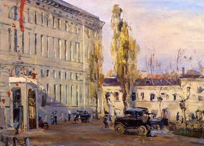 Б н яковлева. Б.Н. Яковлев. Городской вокзал. 1923. Холст, масло. Картина Колхозный праздник Герасимов. Б Н Яковлев художник.