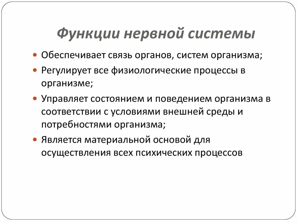 Основные функции нервной системы человека кратко. Перечислите основные функции нервной системы. Характеристика функций нервной системы. Каковы основные функции нервной системы человека.