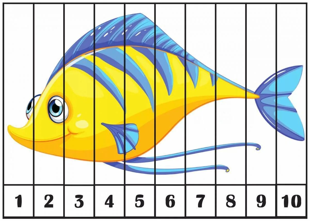 Рыбку какое число. Математические пазлы. Математические пазлы для дошкольников. Математические пазла для детей средней группы. Пазлы рыбы для детей.