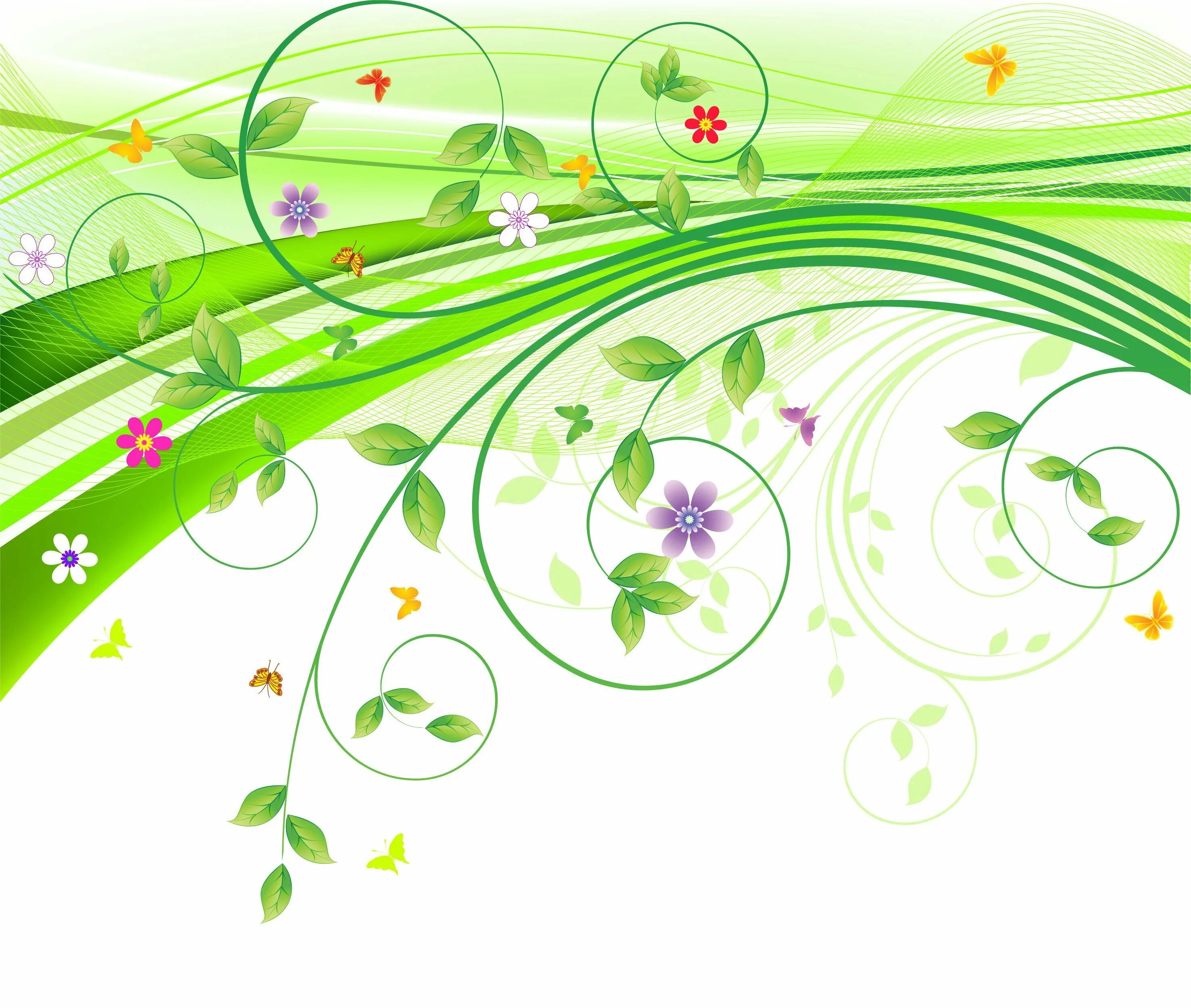 Весенние цветы на прозрачном фоне. Цветочный орнамент на прозрачном фоне. Цветочный орнамент на прозрачном фоне. Листва на прозрачном фоне. Зеленый узор.