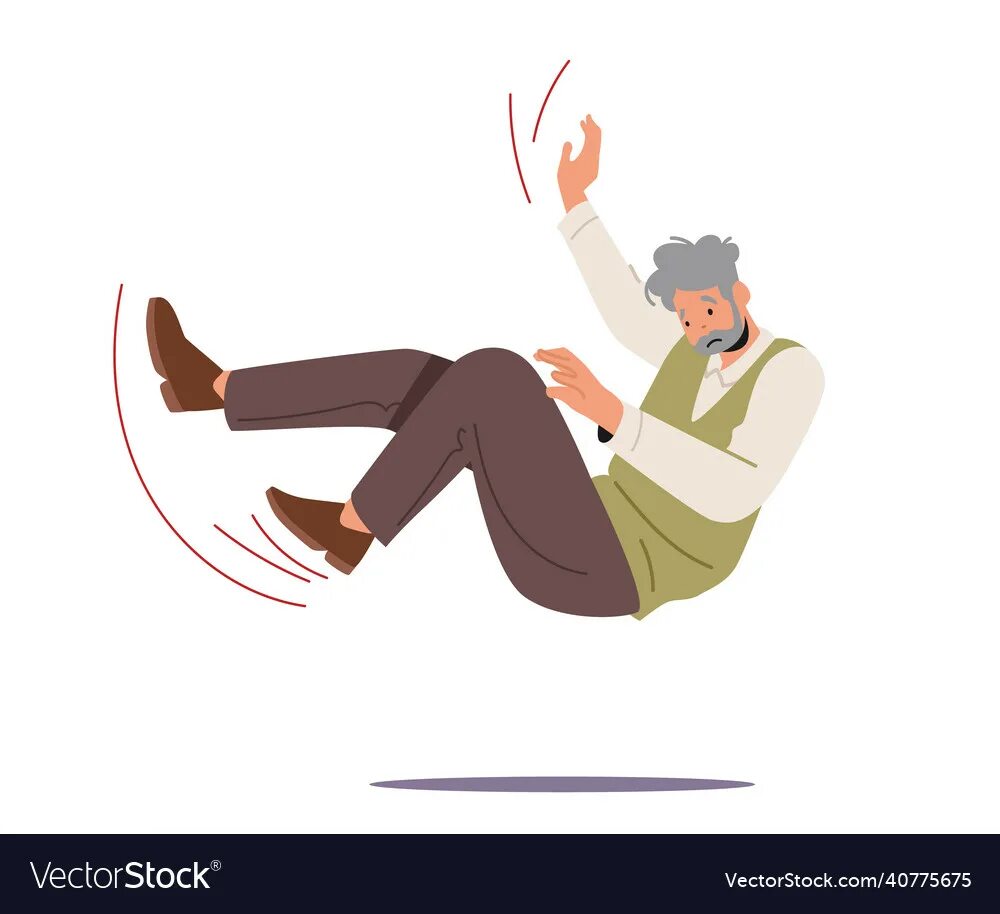Slipping man