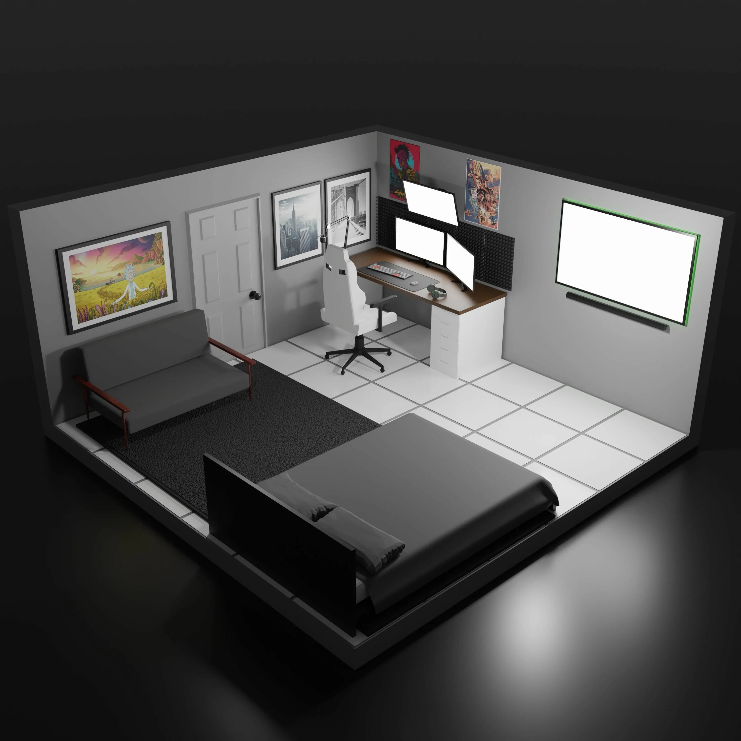 3d room
