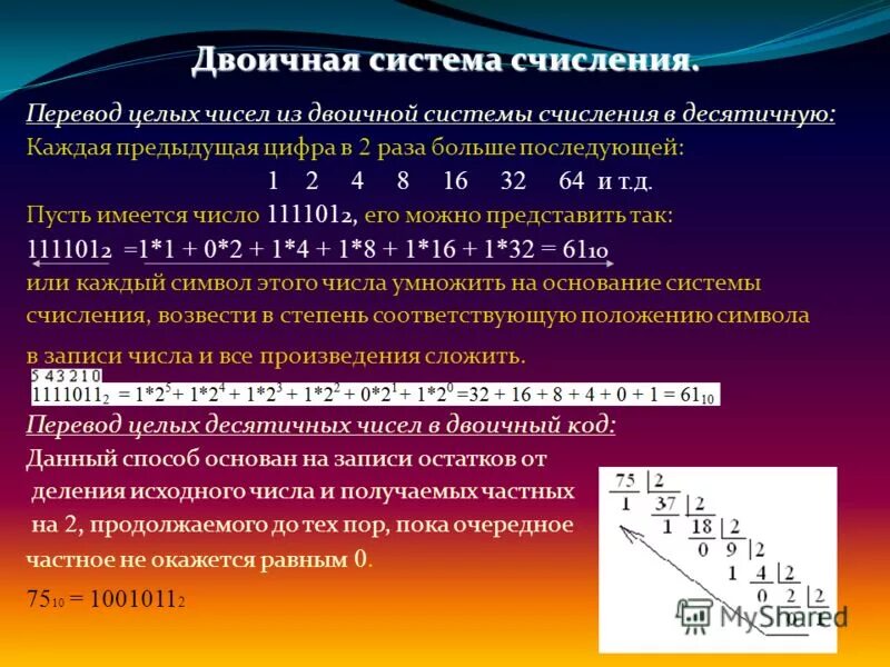 1 3 в двоичной системе счисления. 1 3 в двоичной системе счисления