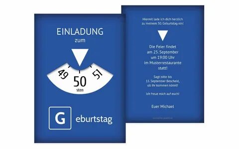 Einladungstext geburtstag 50 kostenlos