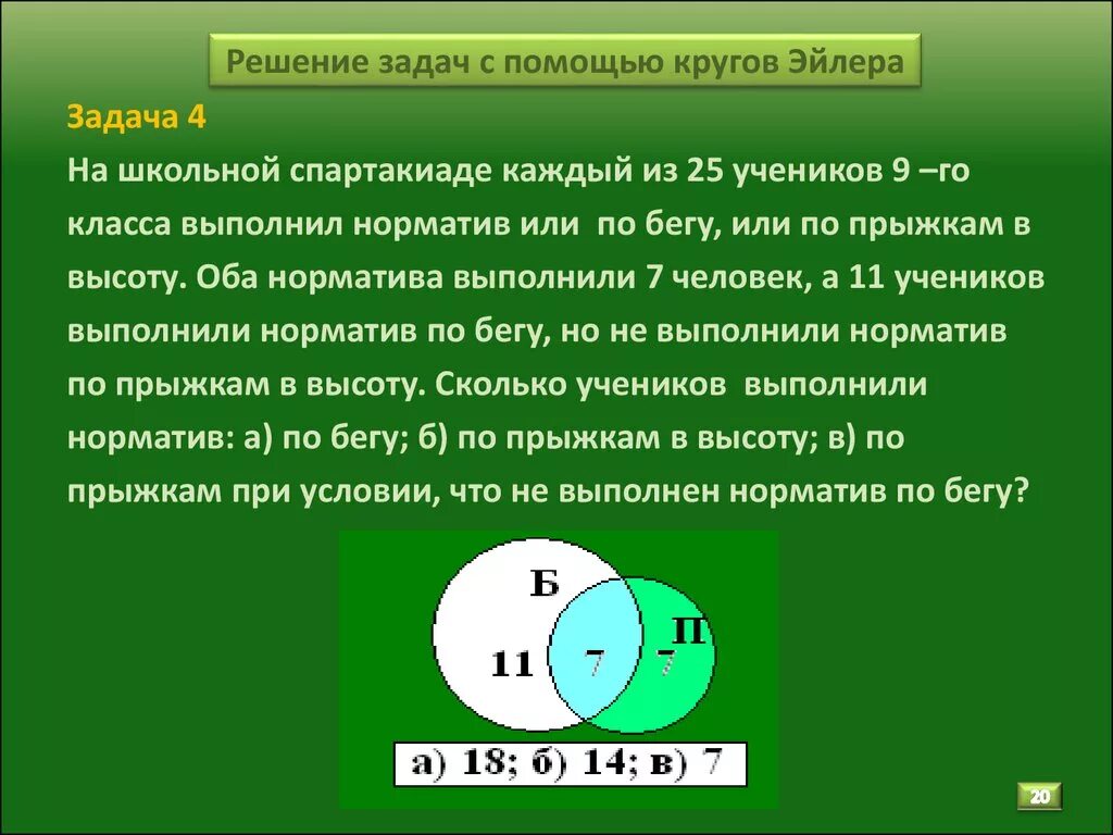 Тест теории множеств