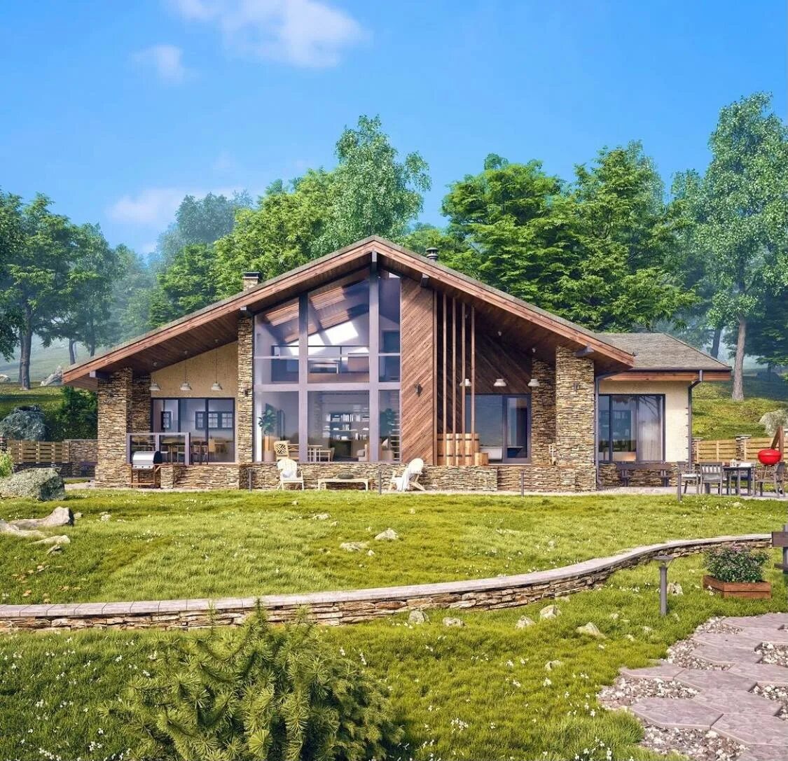 Шале гуд вуд. Дом св. Goodwood св 3. Дом из клееного бруса св3. Шале гуд вуд.