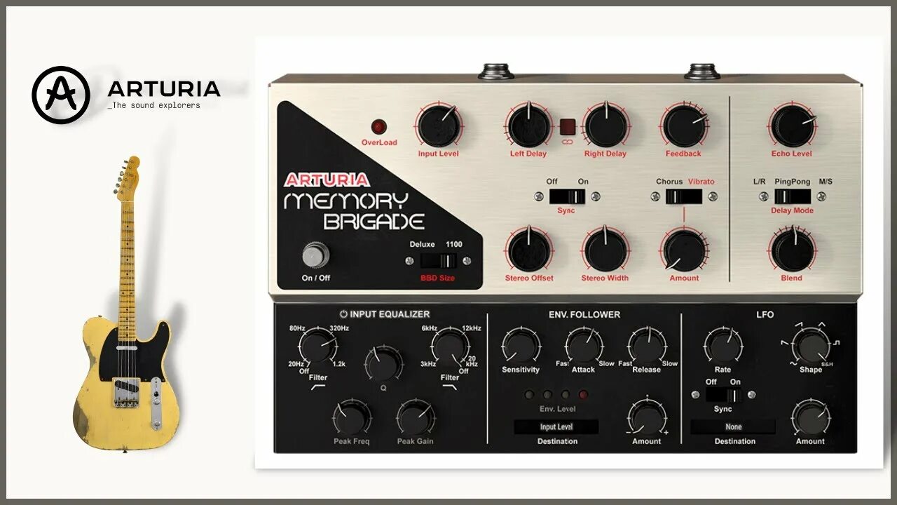 Initial delay. Arturia fx collection 2025. delay vst. гитарные педали vst arturia. delay memory-brigade.